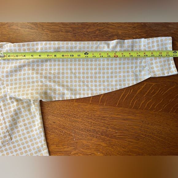 Vintage 1970s Men’s Arrow Getaway Long Sleeve Button Down Size Large Yellow Gold - Picture 13 of 16